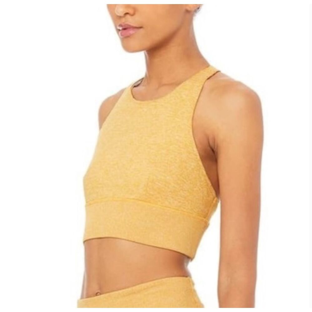 Alo Alosoft Serenity Sports Bra Yellow